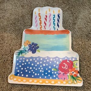 The Pioneer Woman Birthday 13" Cake Shaped Platter